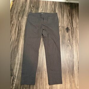Old Navy Pixie Women's Gray Ankle Pants Straight Leg Stretch Button Zip  8